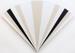 Fan B , 1231212121321 - alternating black & white sequence in art deco style