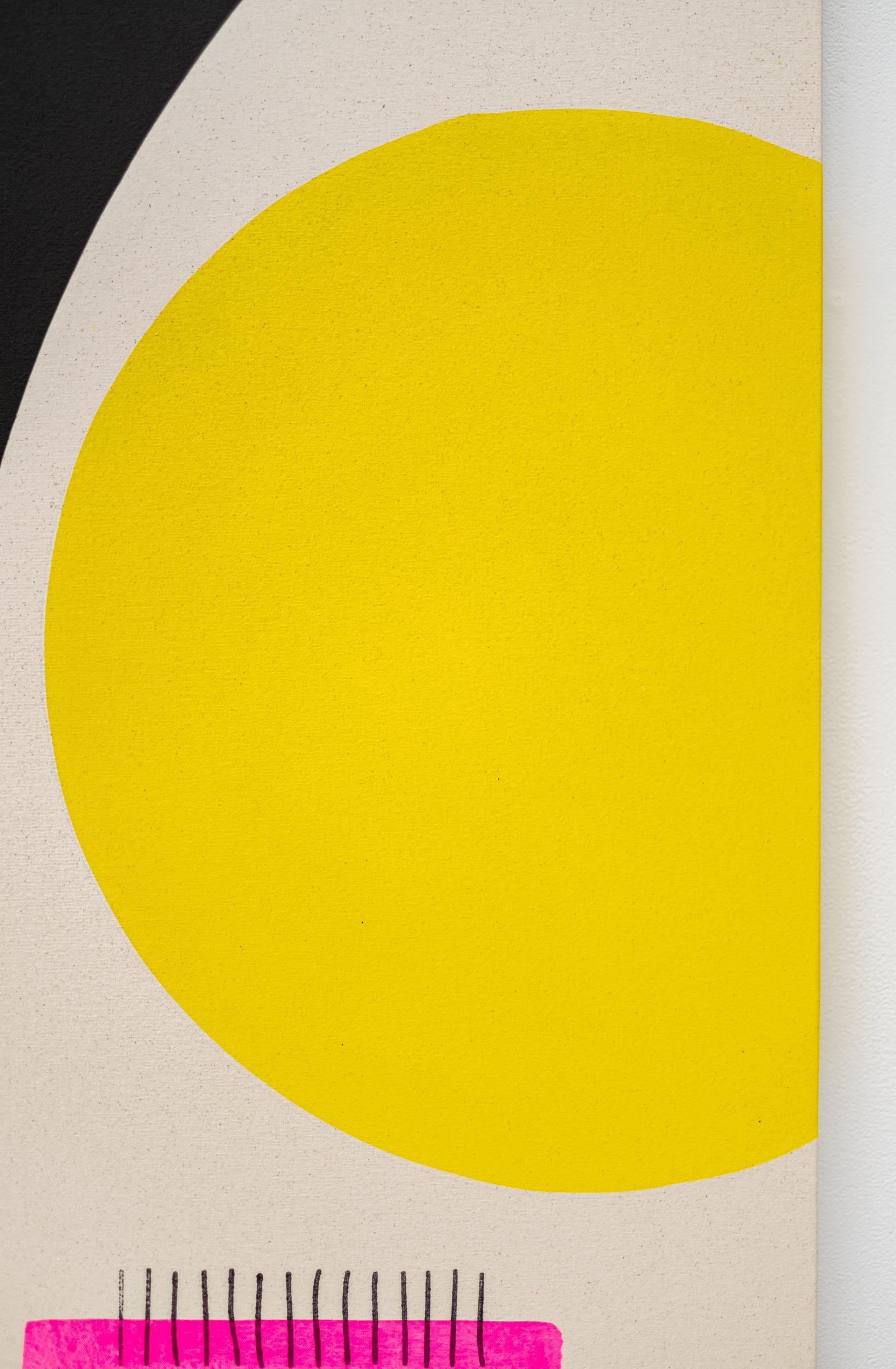 Gardien de la lune - minimaliste, contemporain, abstrait, acrylique sur toile en vente 5