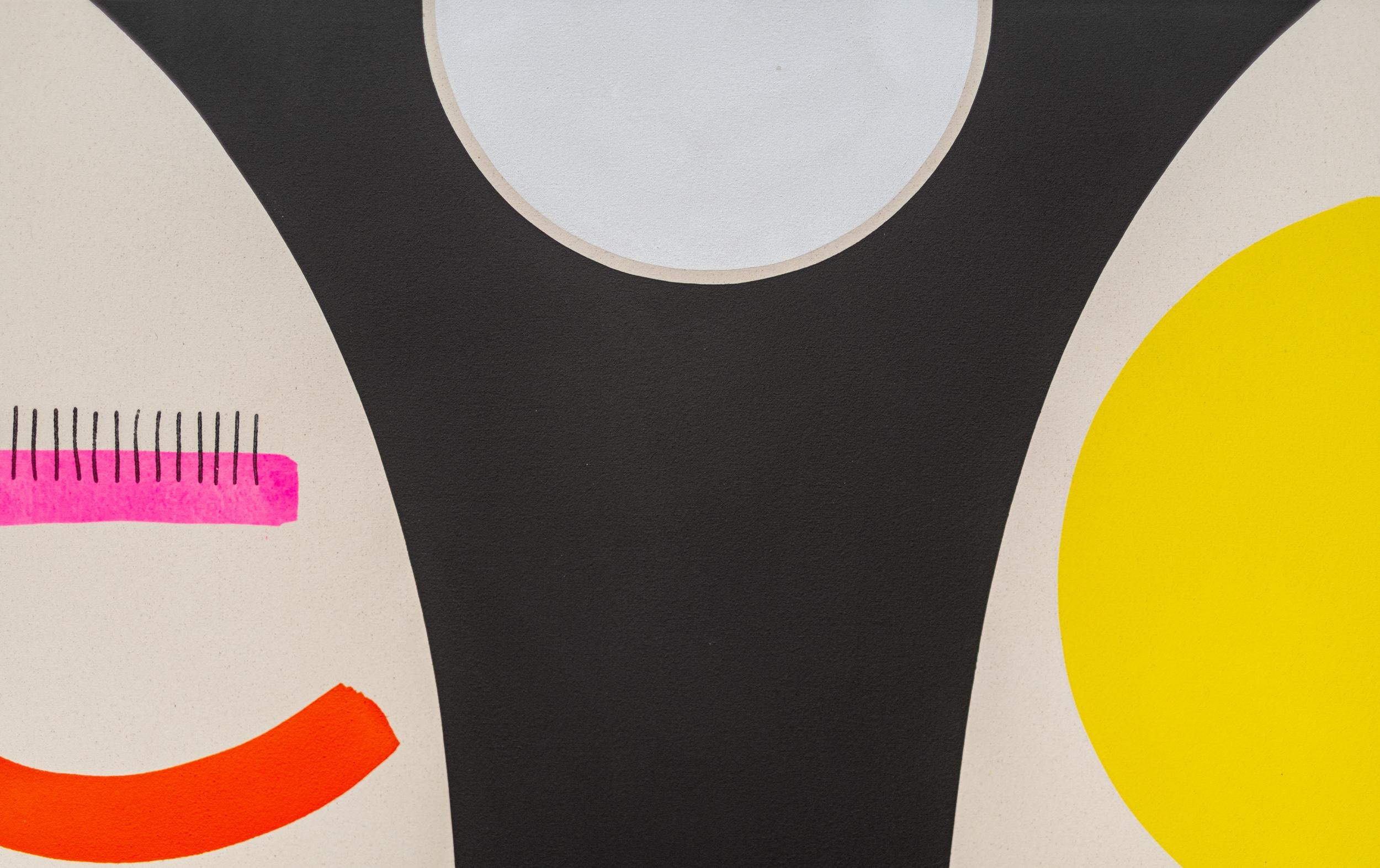 Gardien de la lune - minimaliste, contemporain, abstrait, acrylique sur toile en vente 1