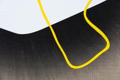 No 4 Red and White Blocks - playful post-minimalist acrylic on linen