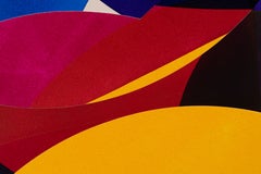 "Objects That Wash Up On Shore #1" Round Abstract Painting