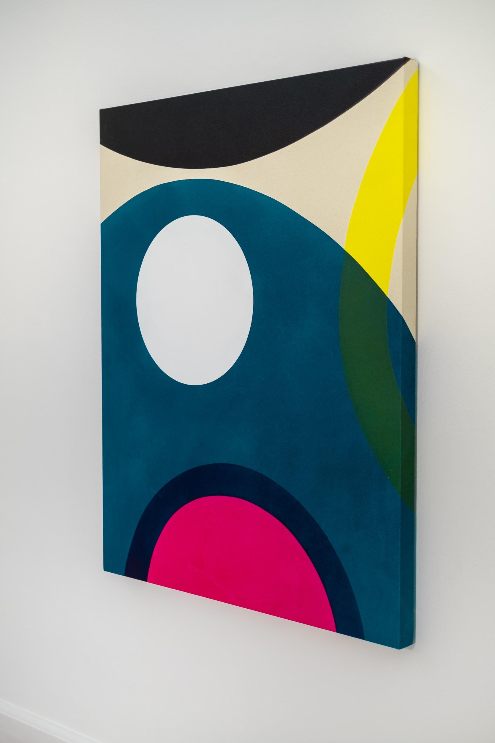White Moon 1 - minimaliste, contemporaine, abstraite, acrylique sur toile 1