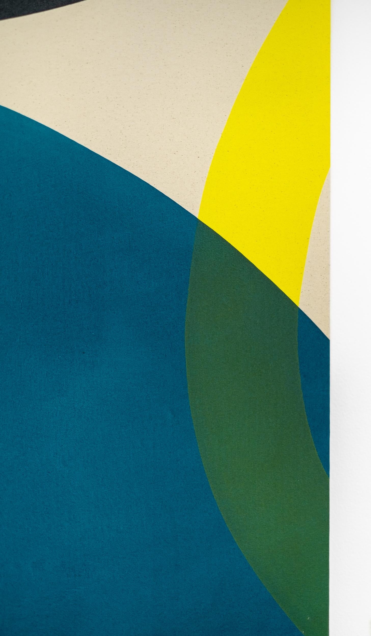 White Moon 1 - minimaliste, contemporaine, abstraite, acrylique sur toile 2