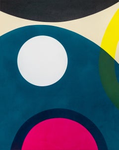 White Moon 1 - minimaliste, contemporaine, abstraite, acrylique sur toile