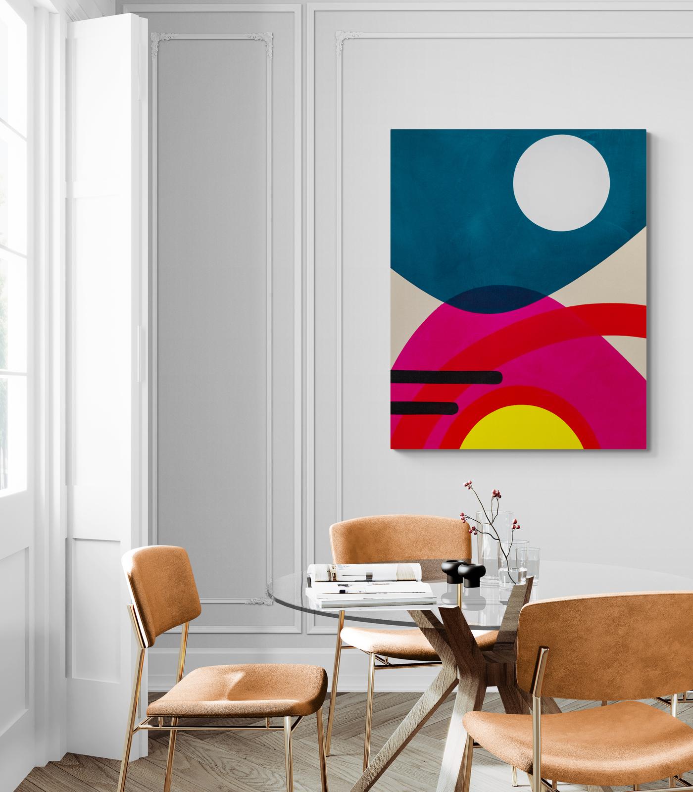 White Moon 2 - minimaliste, contemporaine, abstraite, acrylique sur toile 6