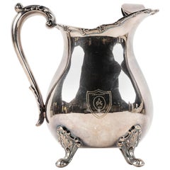 Aronimink Golf Club Antique Silver Plate Water Pitcher, circa Early 20th Century
