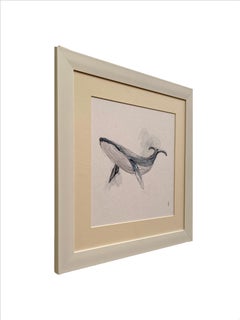 Baja Gray Whale Moments. Beautiful watercolor ocean painting