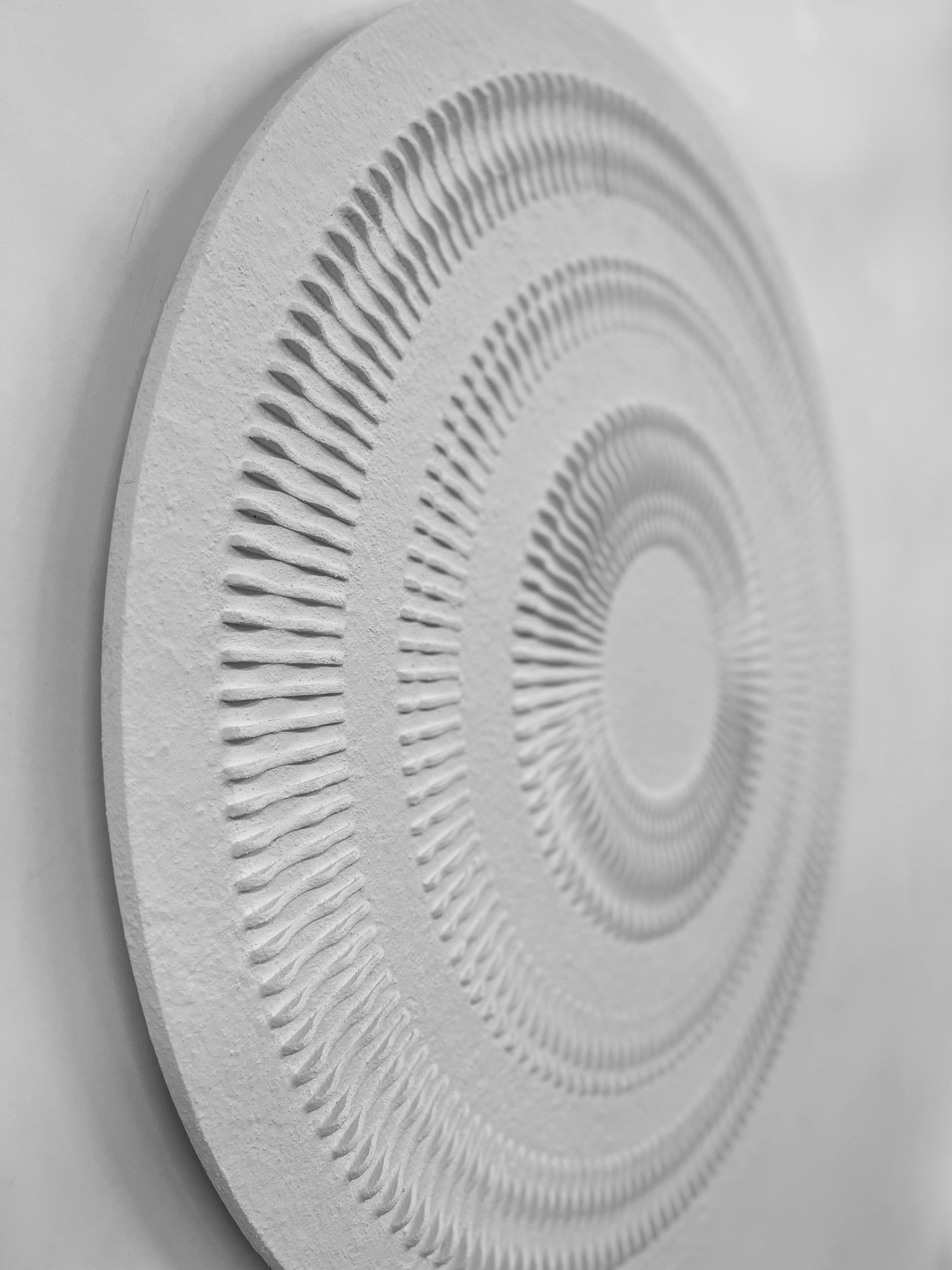Magnifique circonférence blanche abstraite en 3D  en vente 1
