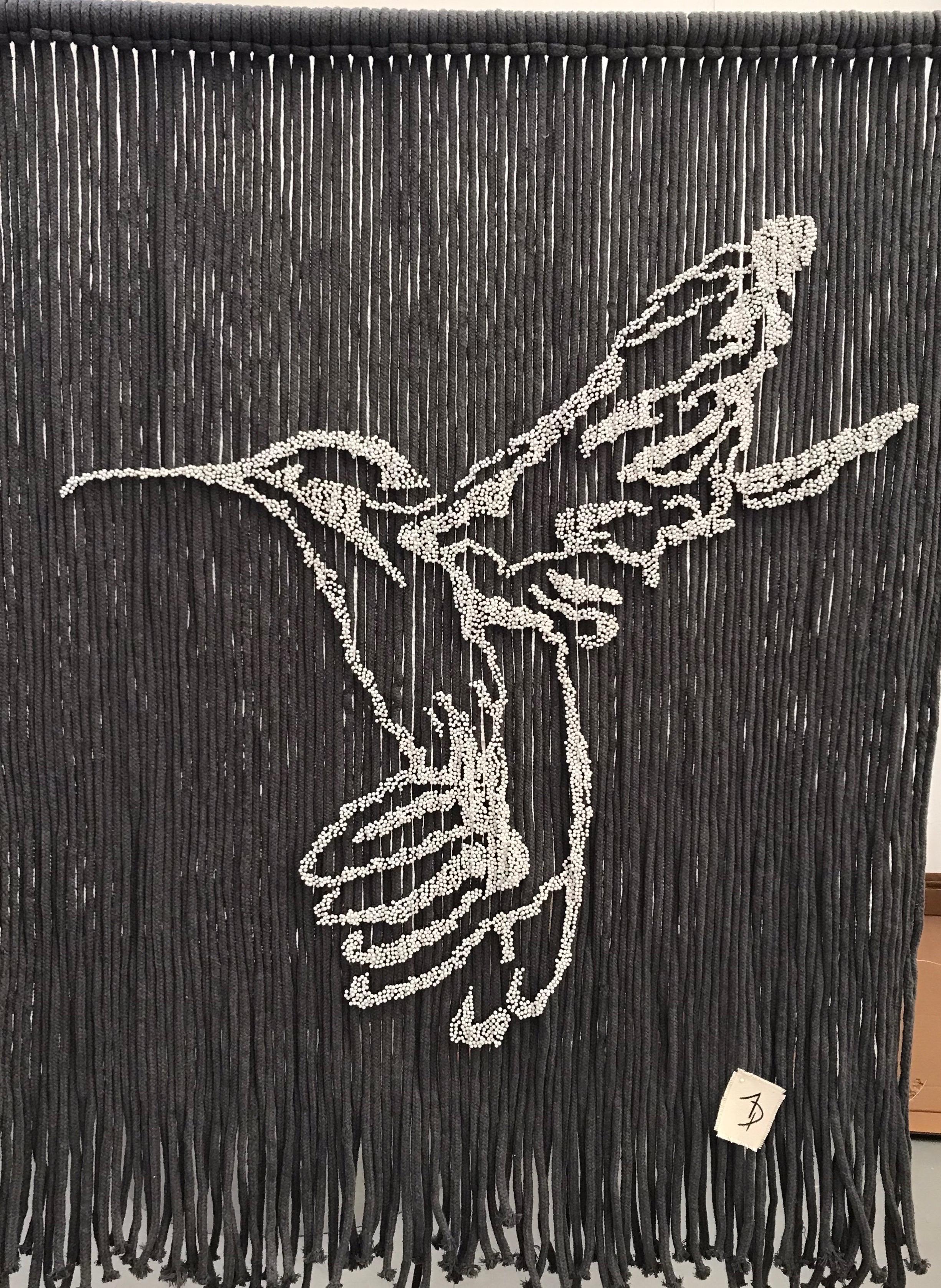 Hummingbird on Ropes - Magnifique tapisserie détaillée