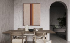 Beautiful warm colored textile wall art