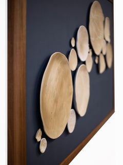 Elegant and Golden Hand Painted Ceramic Composition