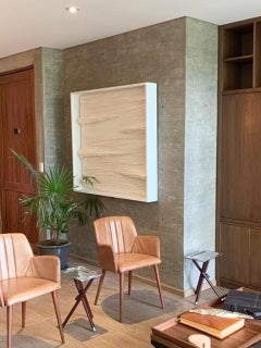 Elegante Arte Abstracto Blanco para Espacios Modernos