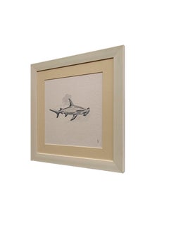 Hammerhead Shark Season Routes. Elegant Framed Art Work Ideal for Beach Homes