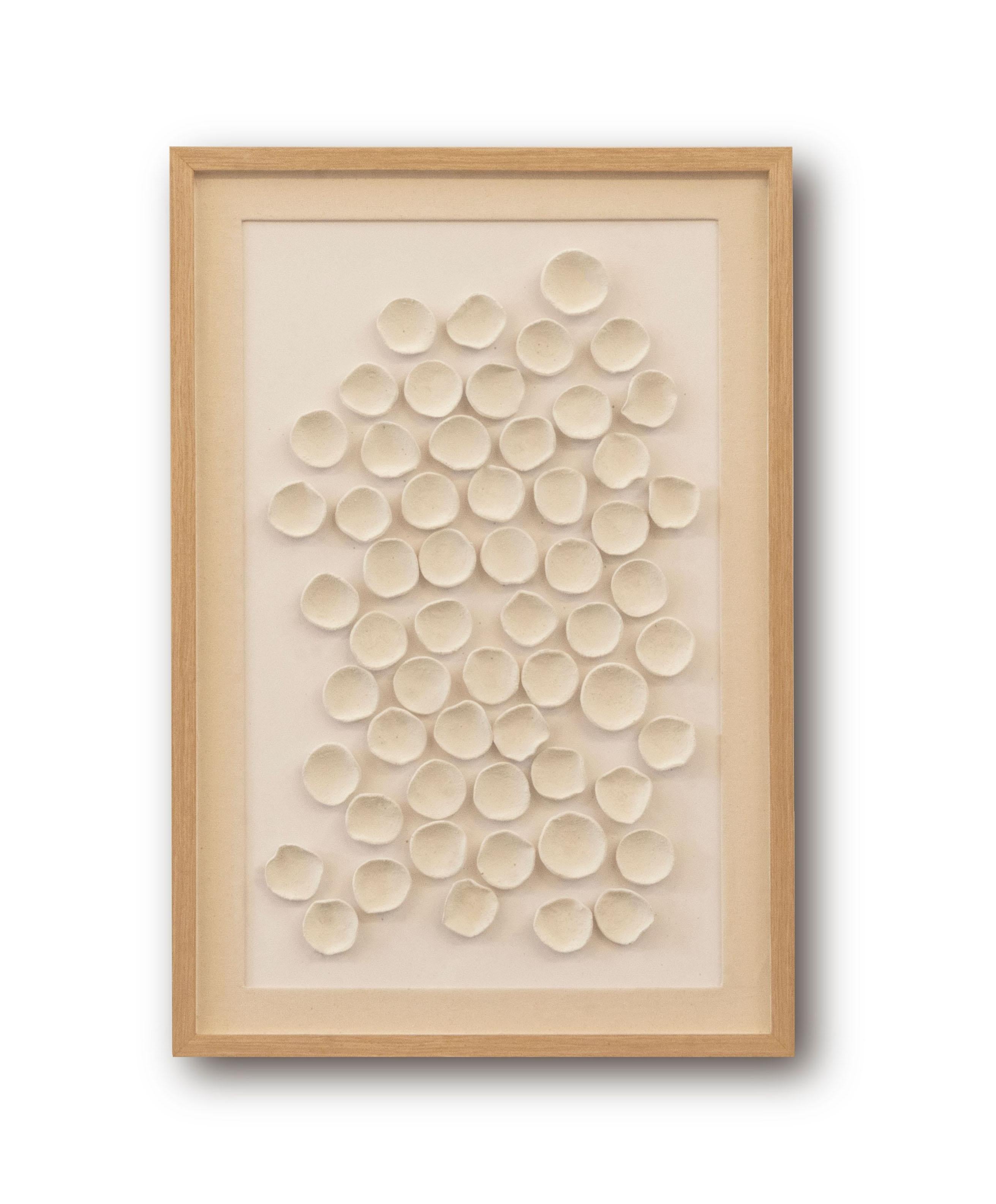 "Las Chalupas" Beautiful Ceramic Neutral Color Wall Art Ideal for Modern Spaces