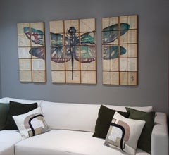 Metamorphosis. Beautiful watercolor painting on book canvass