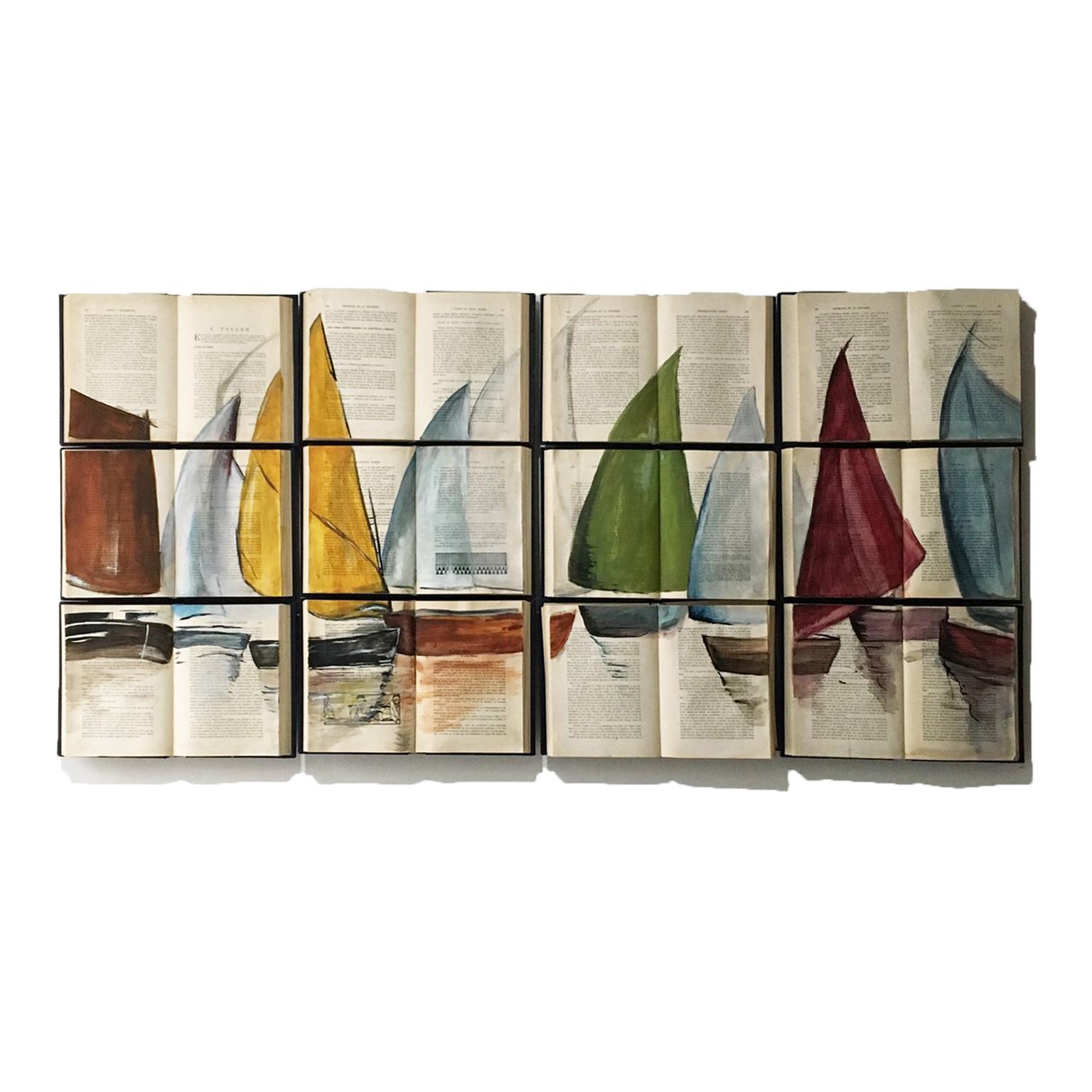 Arozarena De La Fuente Landscape Painting - Paper Sails