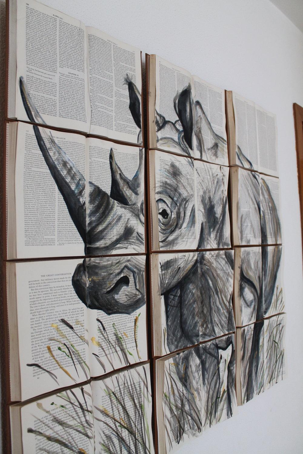 rhinoceros painting