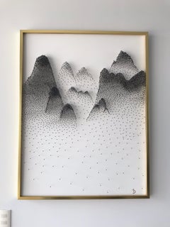 Beautiful Abstract Mountains on Unique Canvass