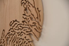 "Coral Traces" Outstanding wooden abstract piece ideal for modern spaces