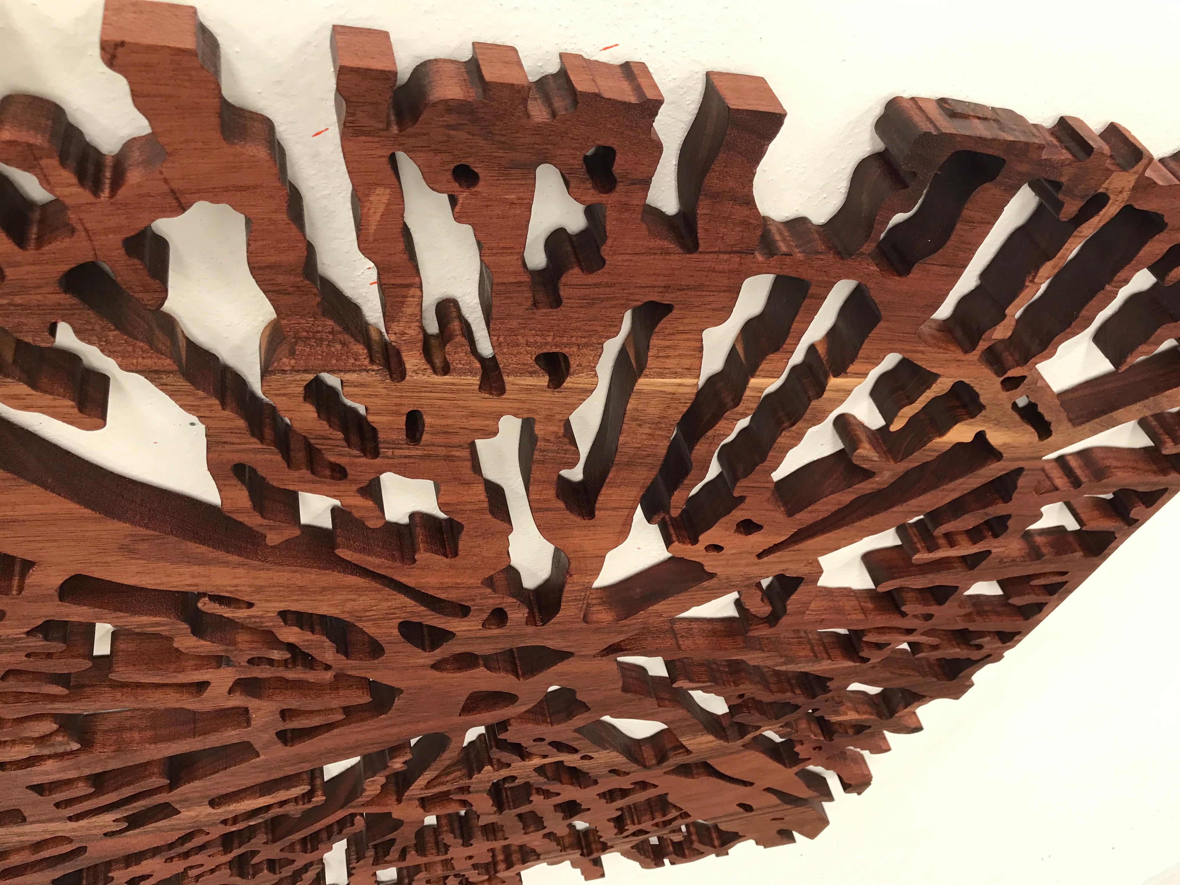 Dendrocronology, Wunderschöne Skulptur aus Holz, inspiriert von der Natur im Angebot 7