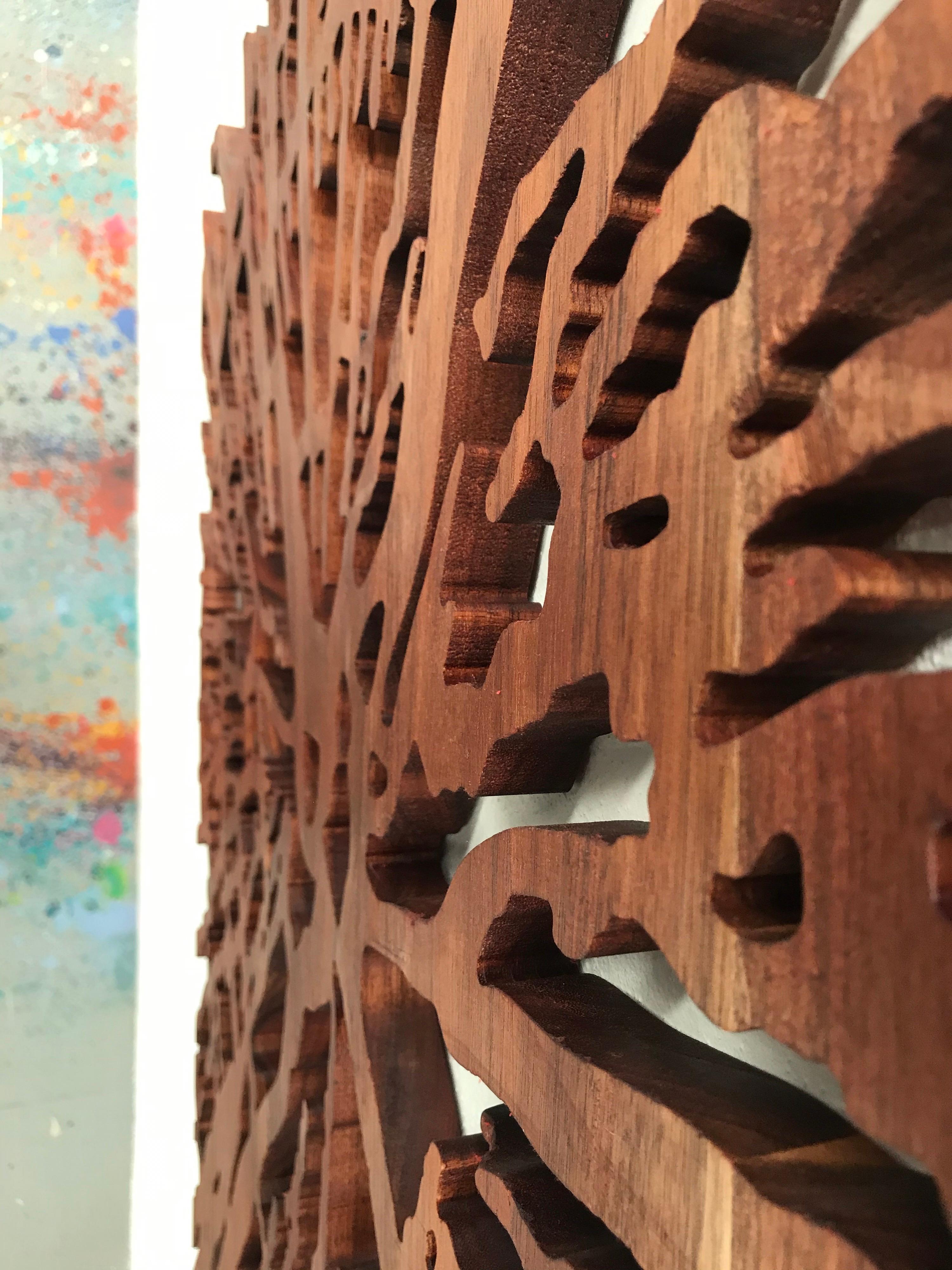 Dendrocronology, Wunderschöne Skulptur aus Holz, inspiriert von der Natur im Angebot 6