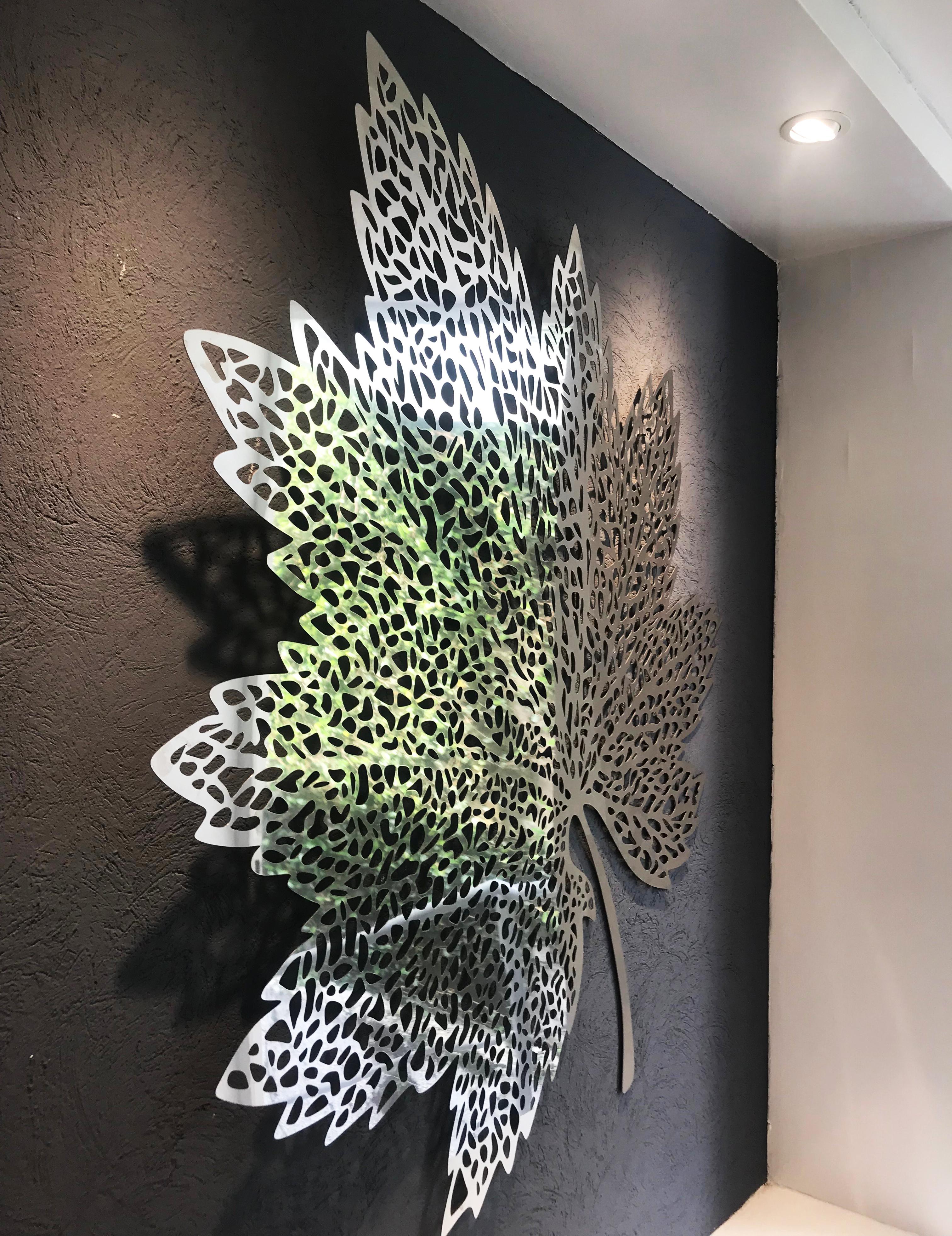 metal leaf sculpture