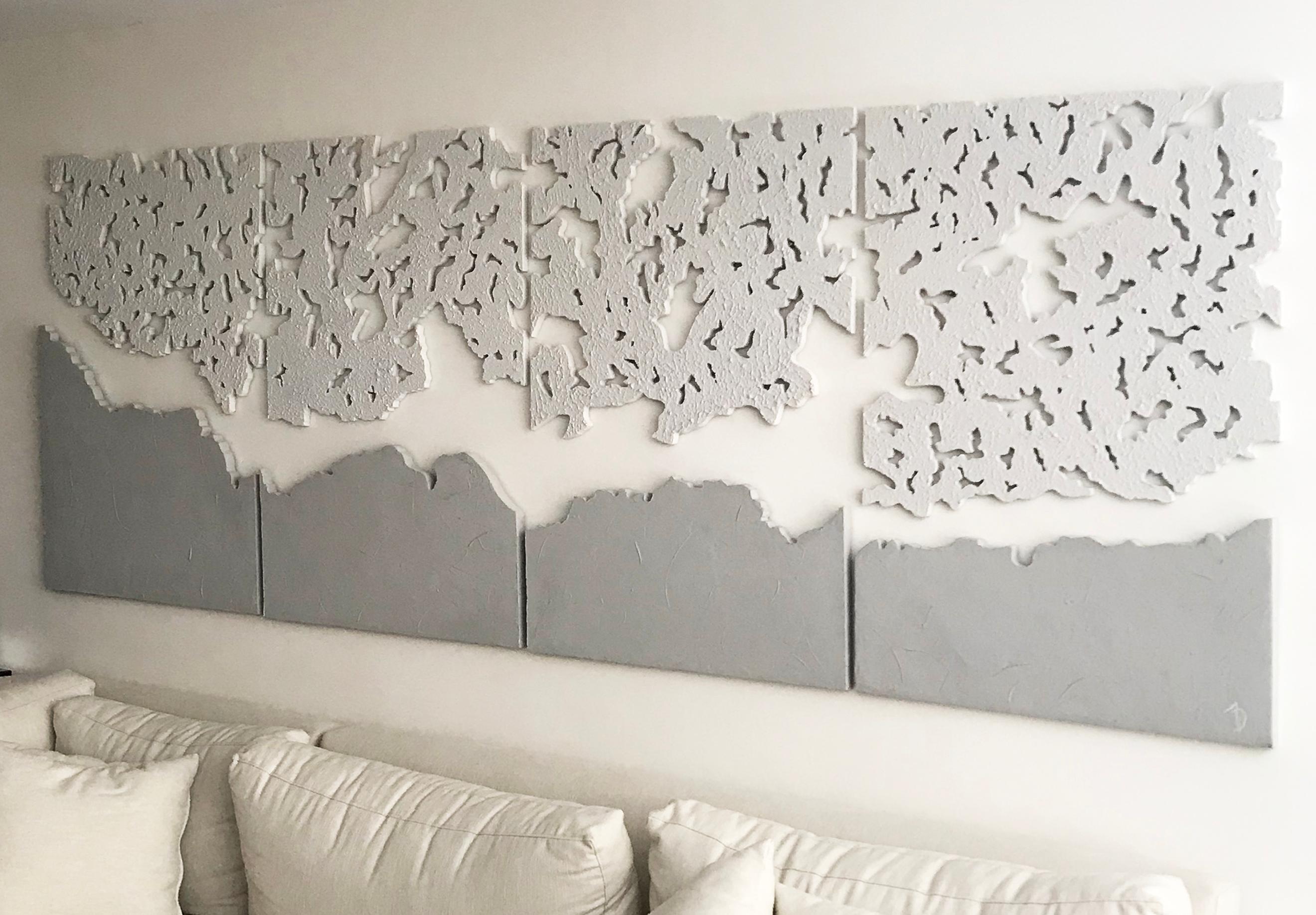 Moderne und neutrale Kontrastdekoration für moderne Räume (Abstrakt), Art, von Arozarena De La Fuente