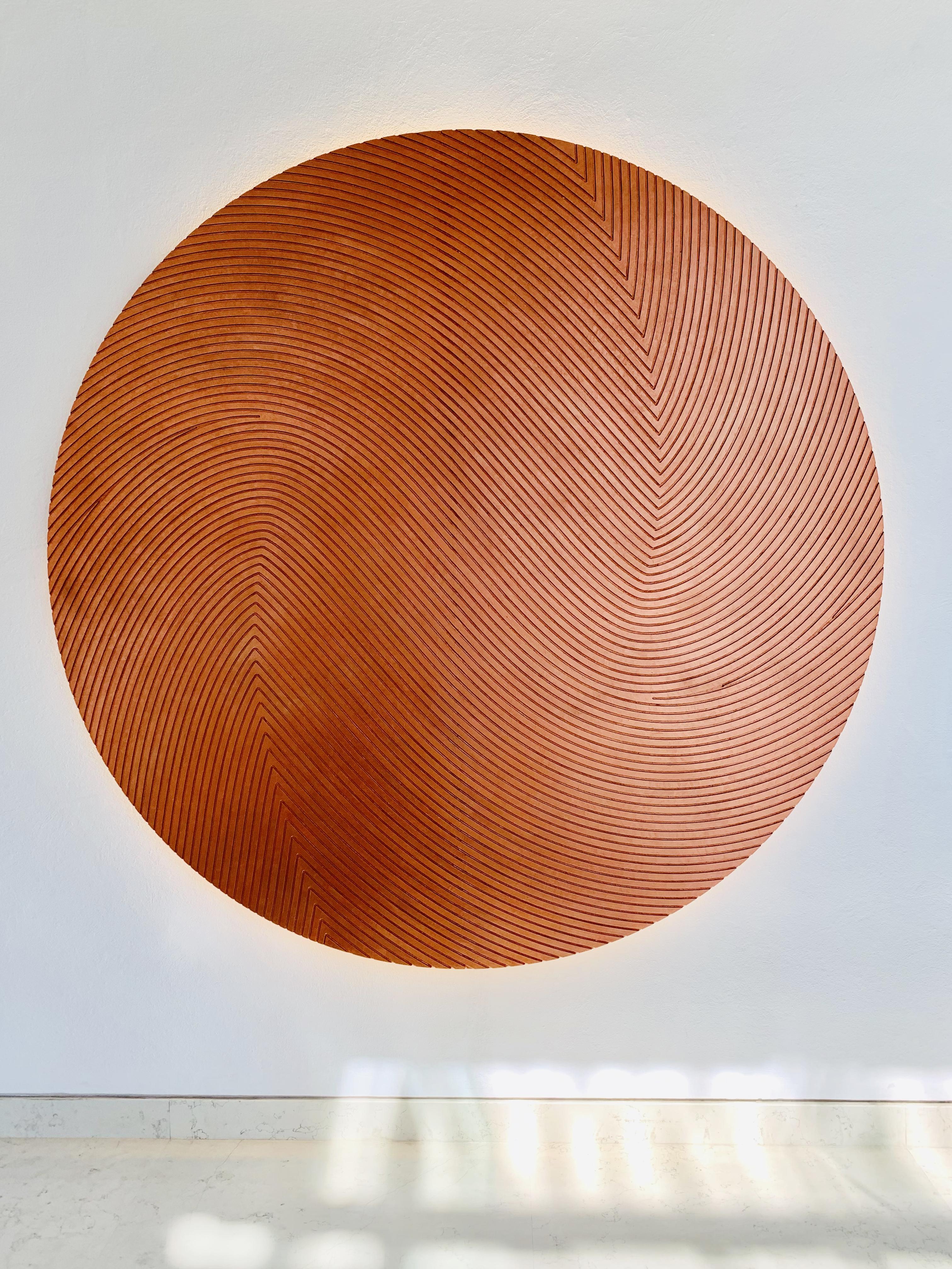 Arozarena De La Fuente Abstract Sculpture - Elegant Work of Art Ideal for Any Space, Copper Encounter