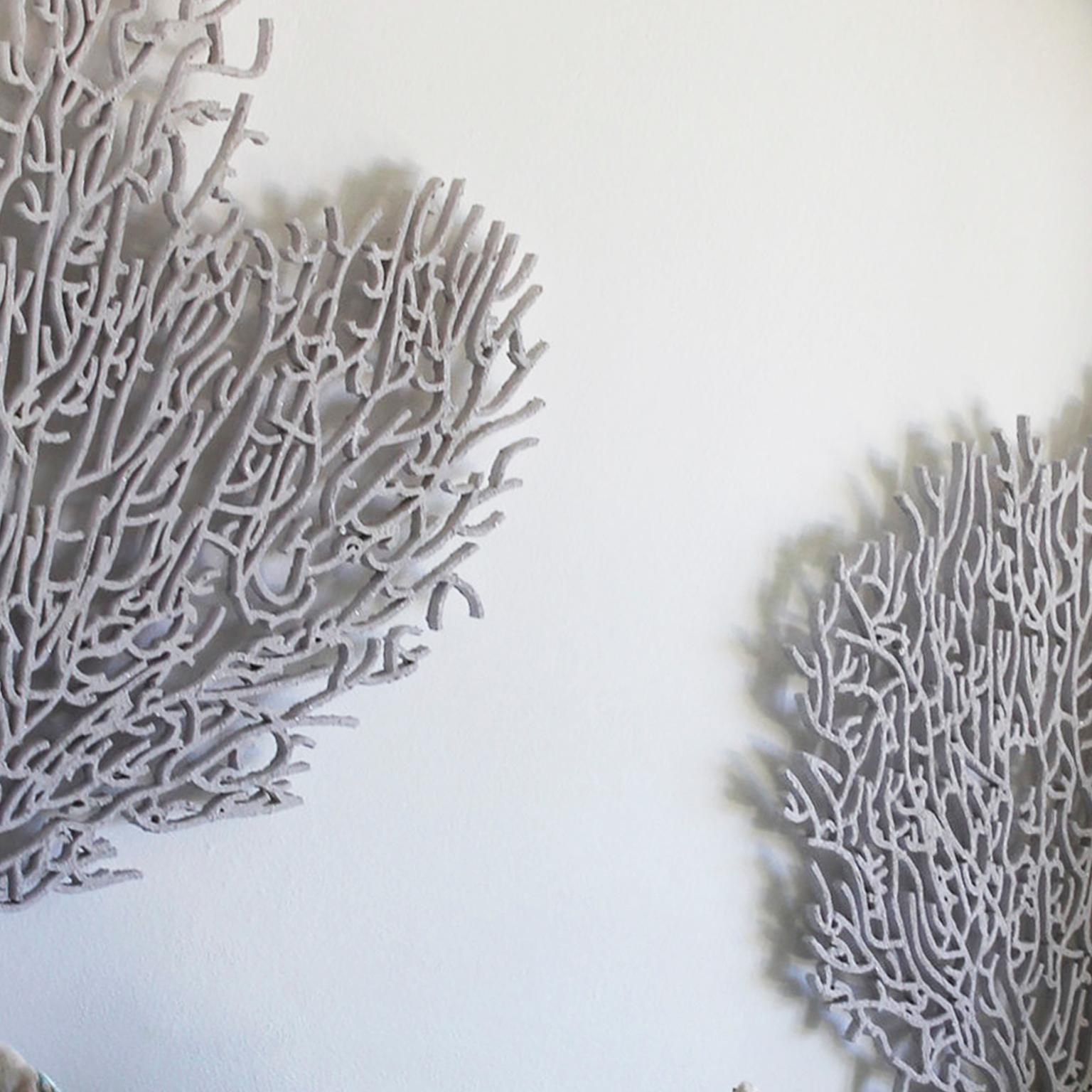 Korallen sind von hoher Qualität. Skulptur einer Skulptur aus der Zeit. Natürliche natürliche Texturen (Grau), Still-Life Sculpture, von Arozarena De La Fuente