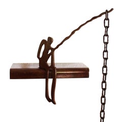 Fishermen´s Patience. Beautiful Metal Sculpture