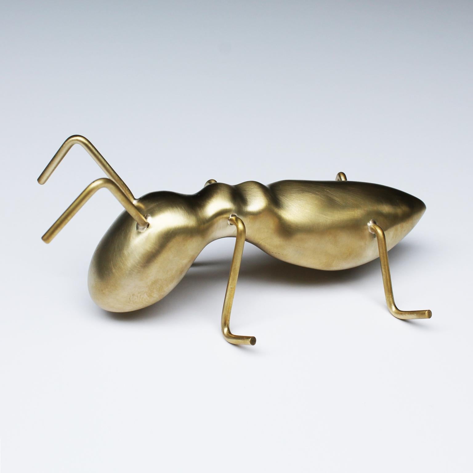 Goldener Ameisengeweih Dekorative Tisch-Skulptur im Angebot 6
