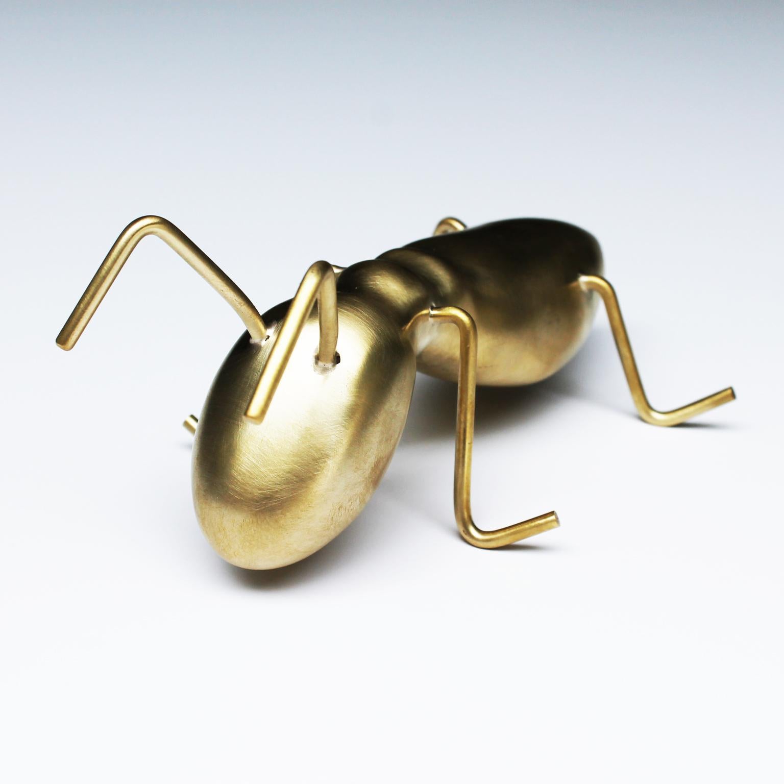 Goldener Ameisengeweih Dekorative Tisch-Skulptur im Angebot 7