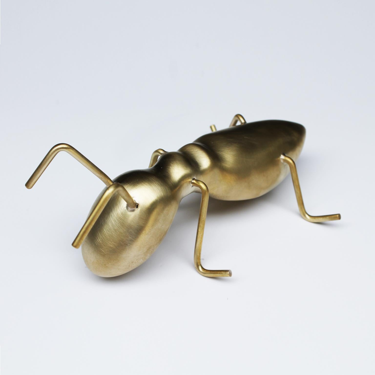 Goldener Ameisengeweih Dekorative Tisch-Skulptur im Angebot 3