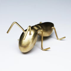 Goldener Ameisengeweih Dekorative Tisch-Skulptur