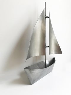 Escultura metálica velero
