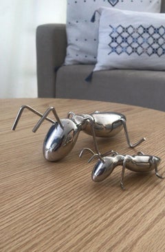 Solid Bronze Ant Sculpture