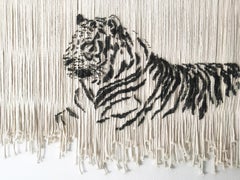 TIGER - ÉPAULE  Sculpture d'art murale moderne - Animaux pour accrocher sur le mur ou suspendre à une lampe