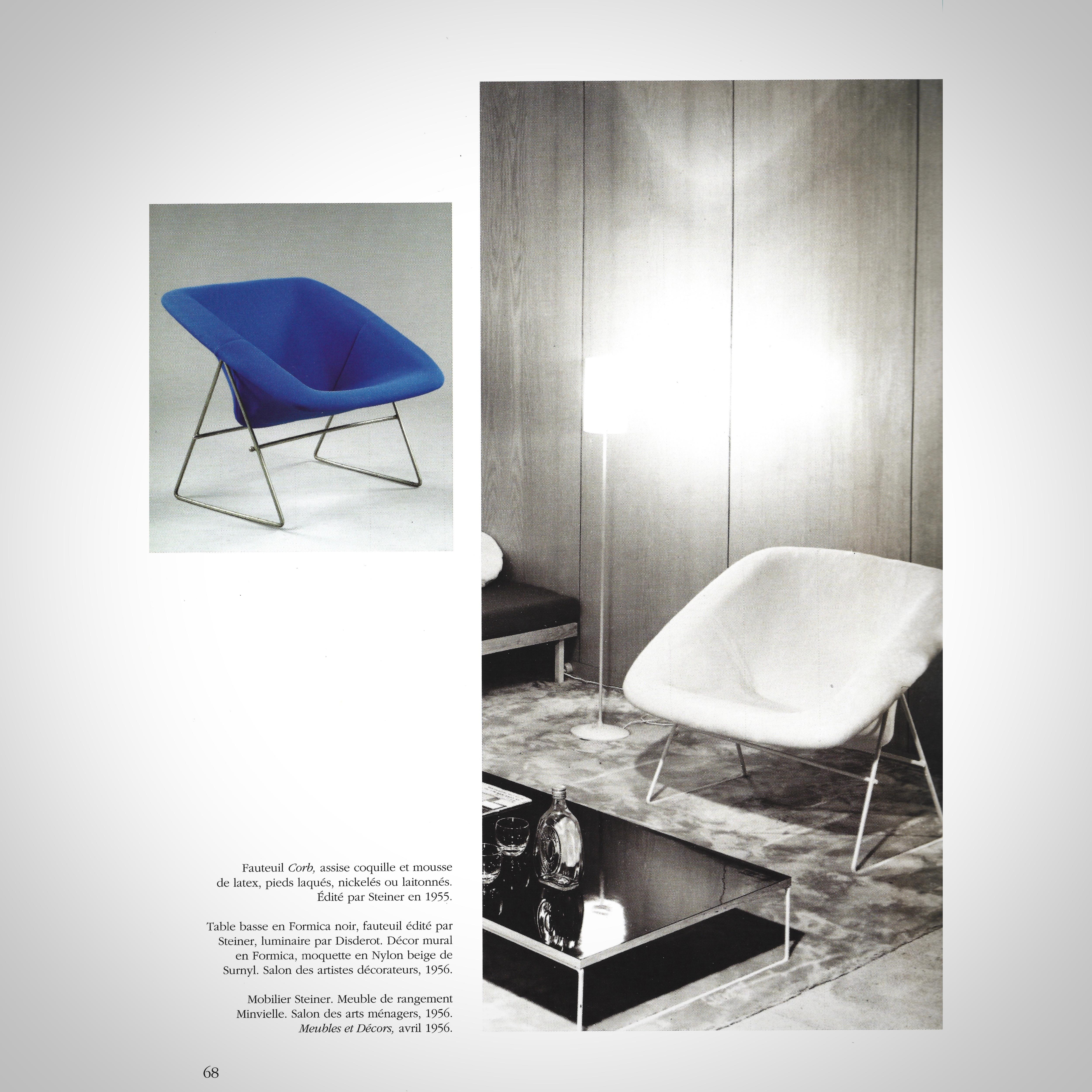 ARP Guariche Motte Mortier Prototyp A7 oder Corb Sessel Steiner ed circa 1954 im Angebot 6