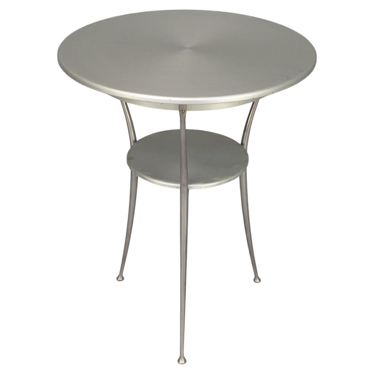 Arper aluminium bistro table For Sale