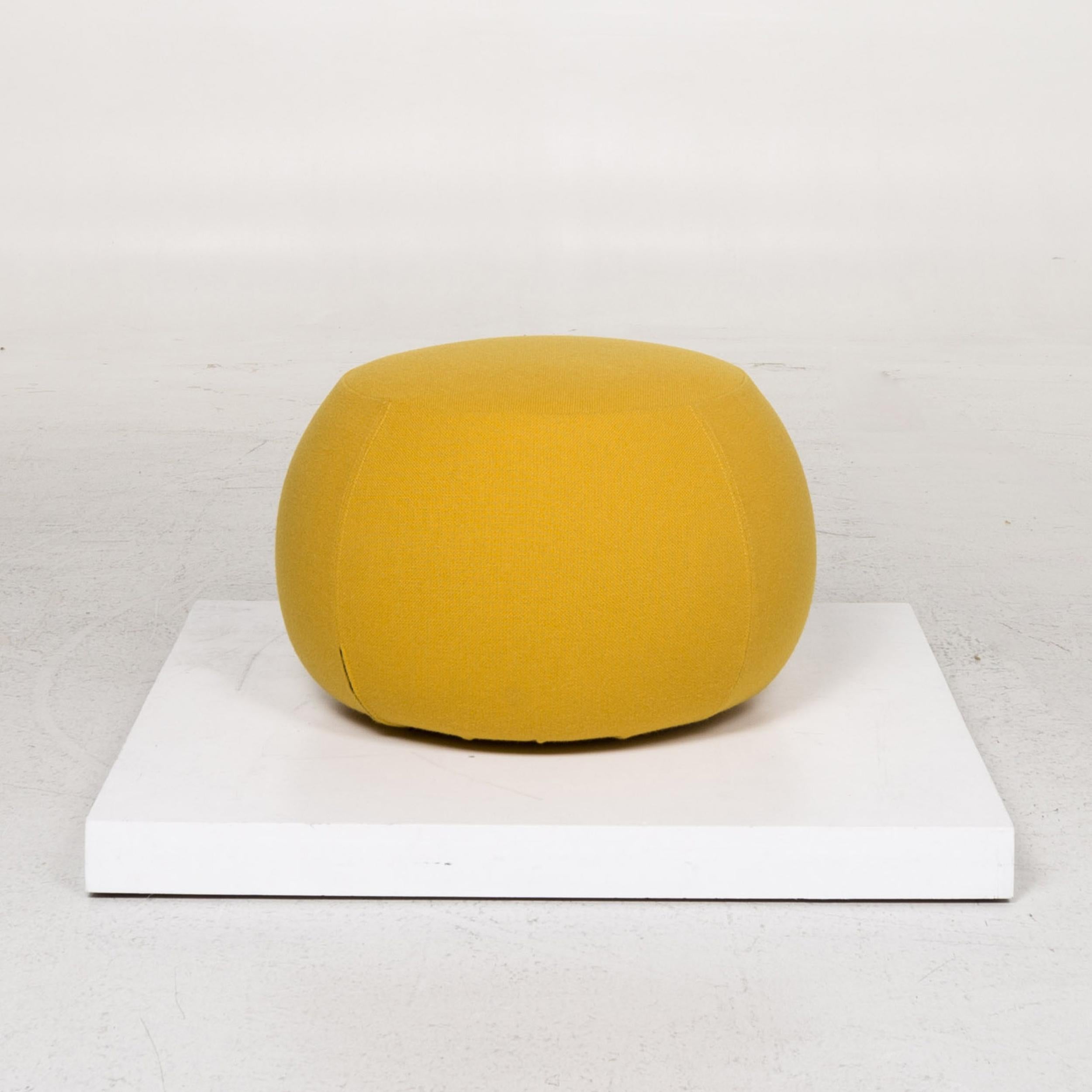 Arper Pix 67 Fabric Stool Set Yellow 2 Pouf 4
