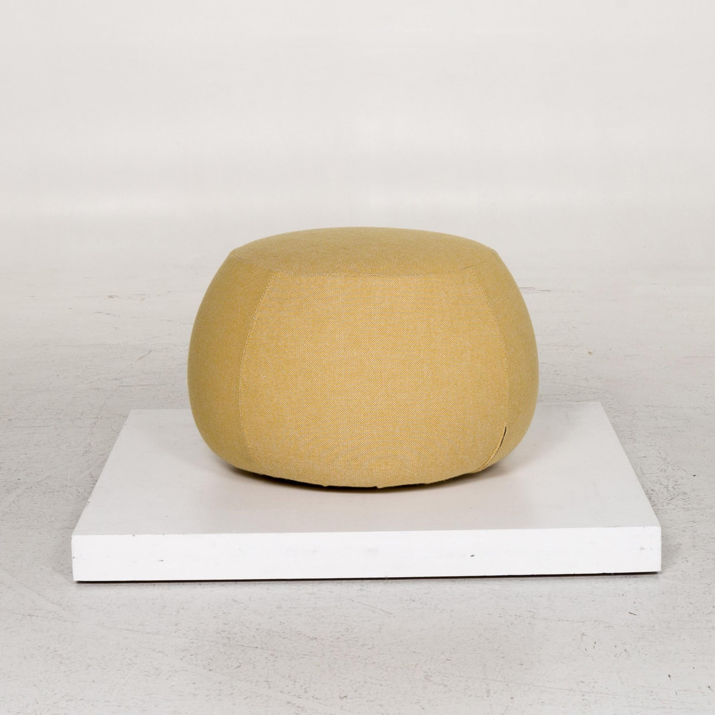 Arper Pix 67 Fabric Stool Set Yellow 2 Pouf 5