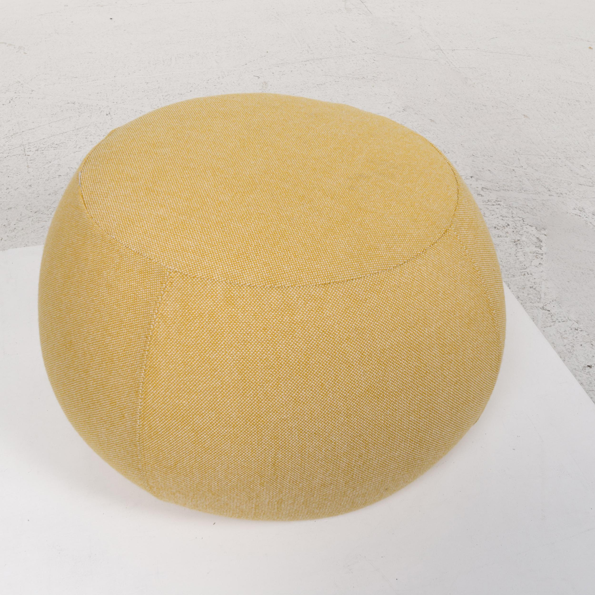 Modern Arper Pix 67 Fabric Stool Set Yellow 2 Pouf