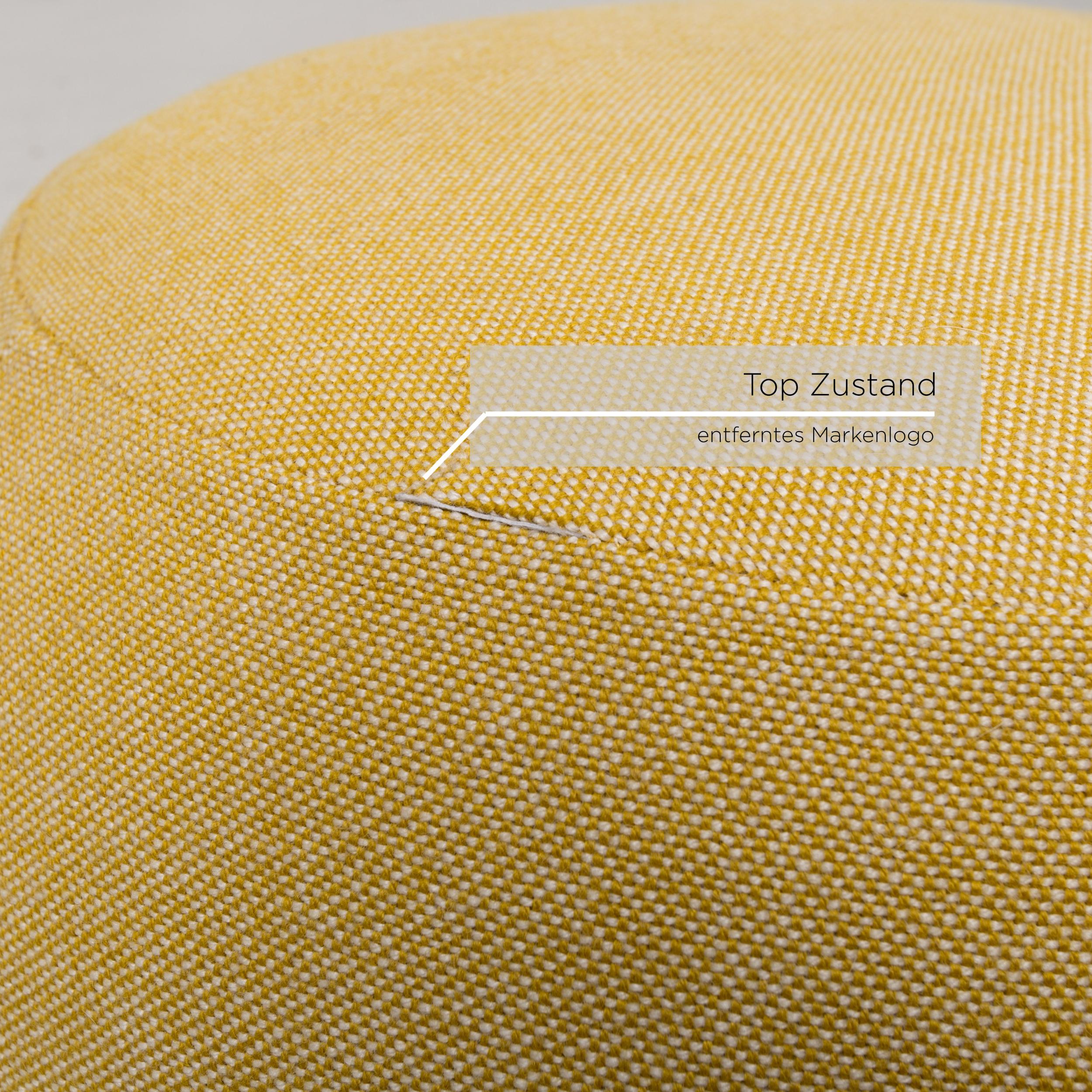 Contemporary Arper Pix 67 Fabric Stool Set Yellow 2 Pouf