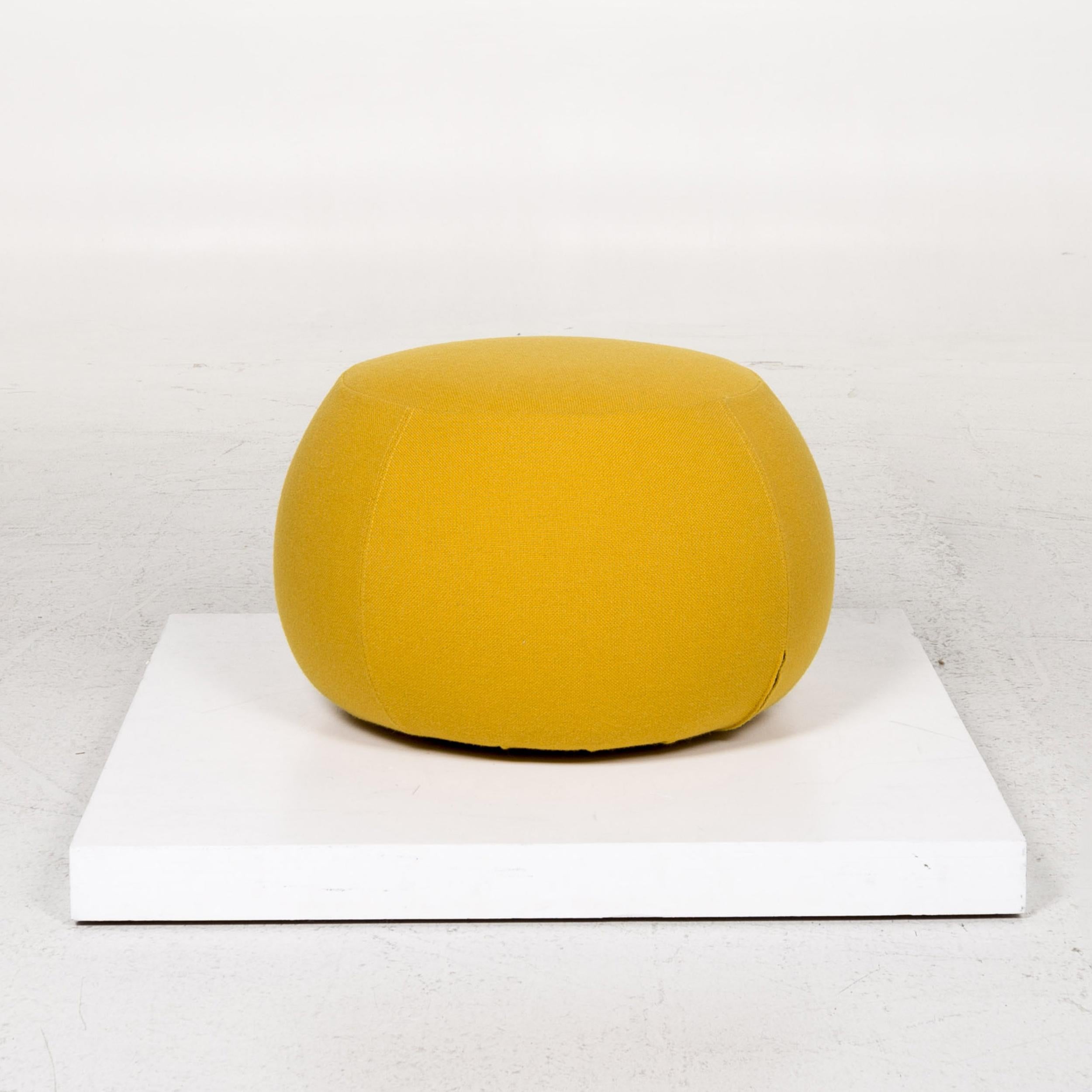 Arper Pix 67 Fabric Stool Set Yellow 2 Pouf 1
