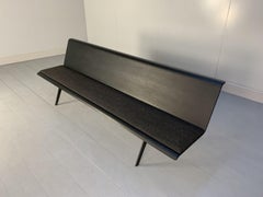 Arper “Zinta” 4-Seat Bench Sofa, in Grey Black Fabric