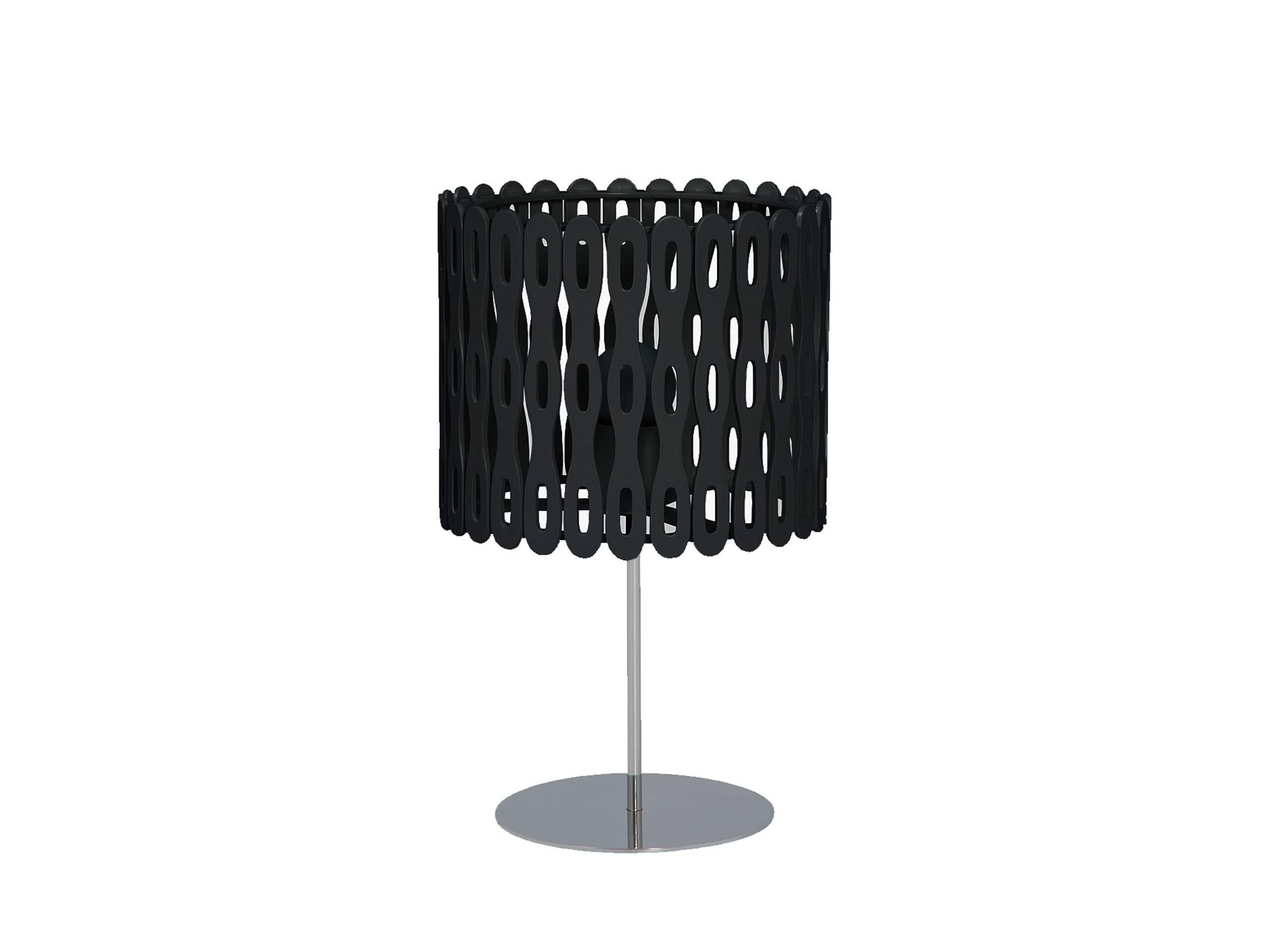 Arpoador Brazilian Contemporary Graphic Pattern Cut Wood Table Lamp by Lattoog 1