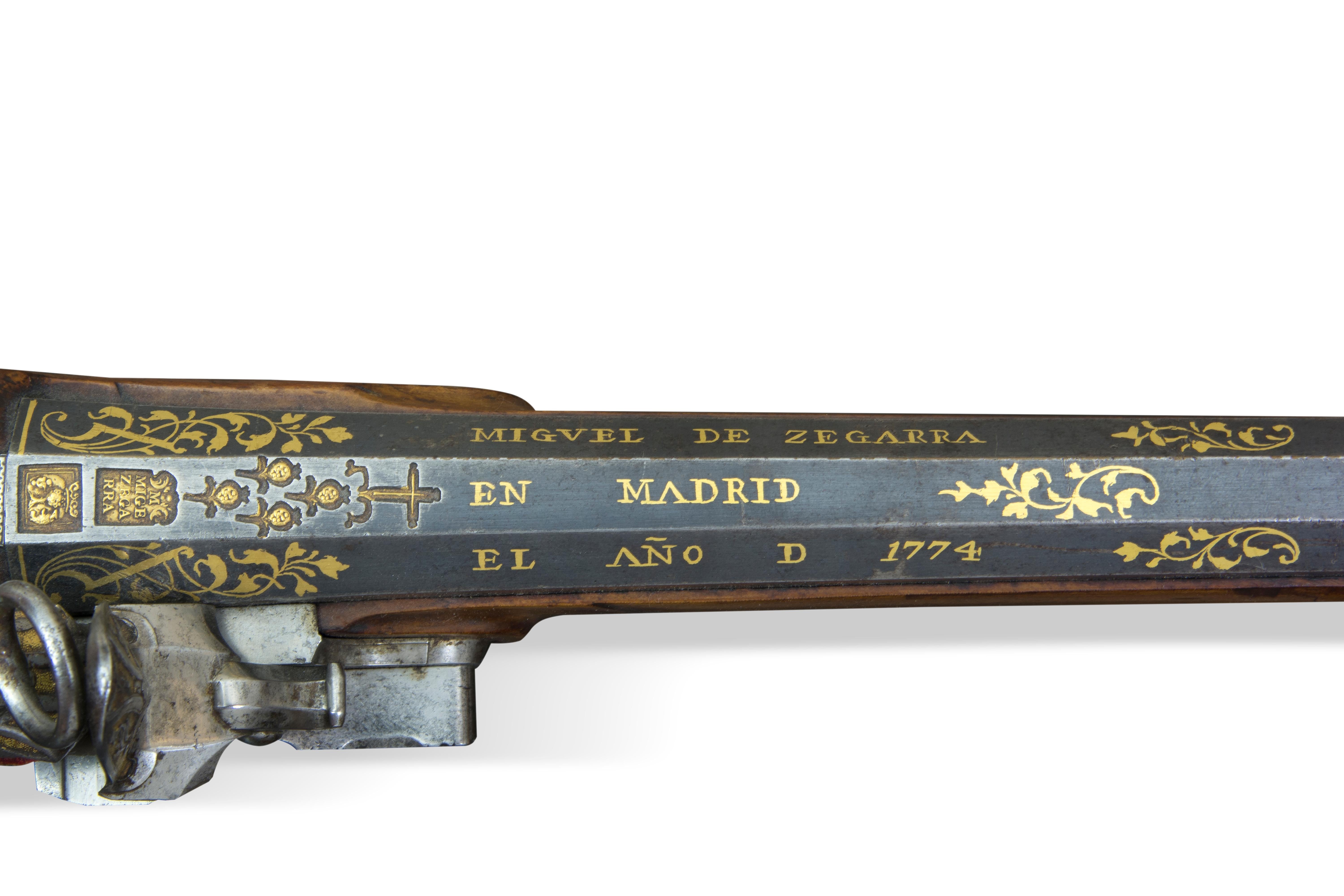 Néoclassique Arquebuse. Miguel de Zegarra Madrid, Espagne, 1773-1774.