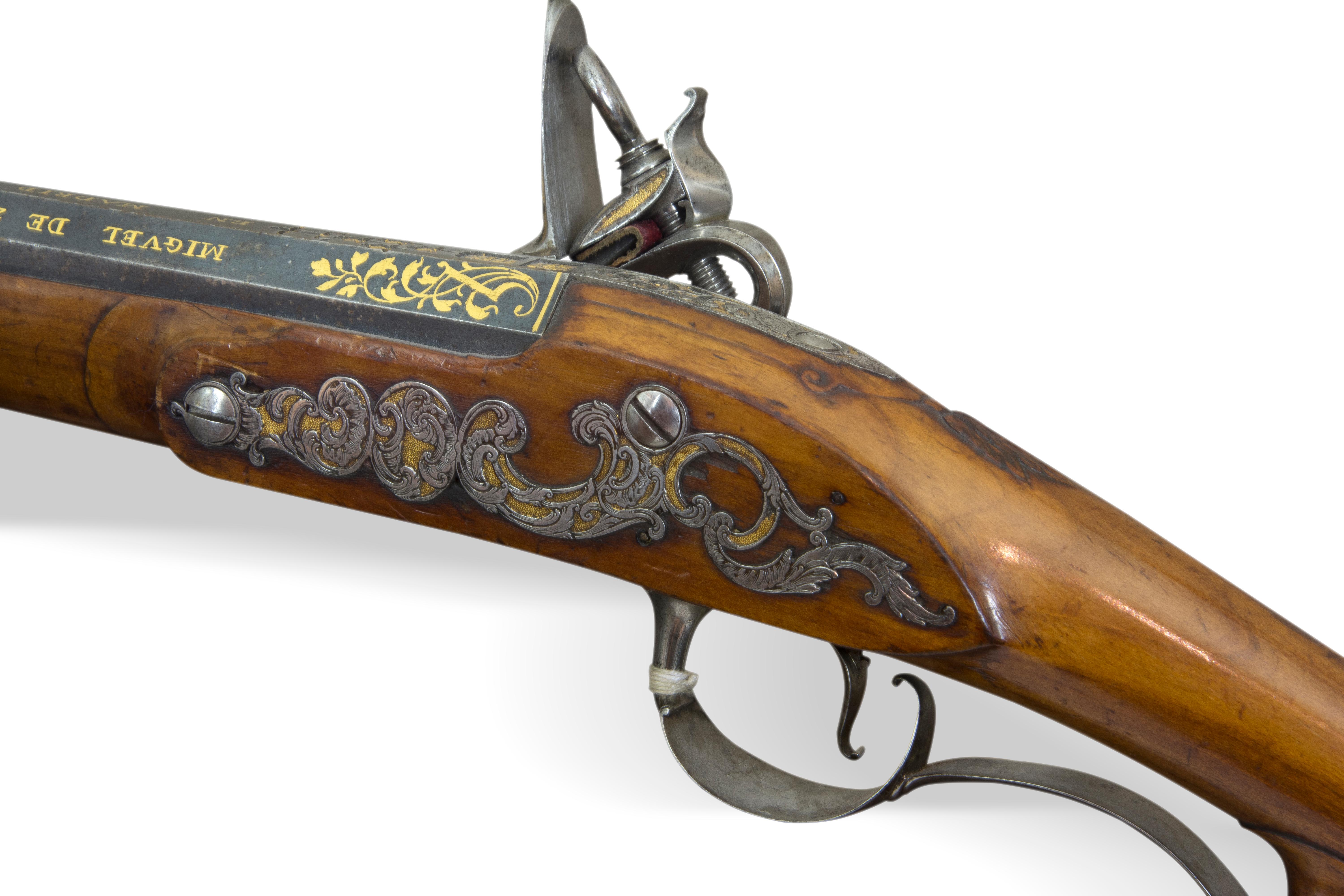 Spanish Arquebus. Miguel de Zegarra. Madrid, Spain, 1773-1774. For Sale