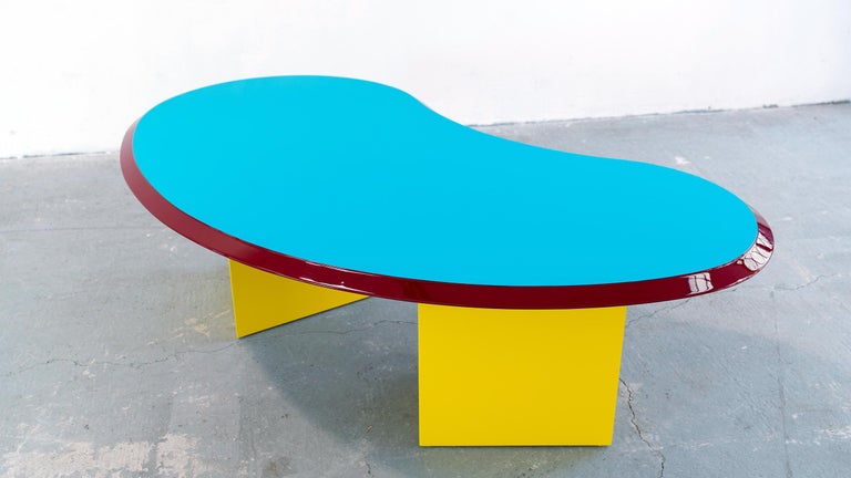 Arquitectonica 1984, Madonna Table, Desk for Memphis Milano, Postmodern Miami For Sale 9