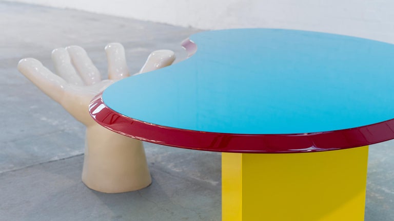 Late 20th Century Arquitectonica 1984, Madonna Table, Desk for Memphis Milano, Postmodern Miami For Sale